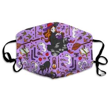 

Halloween Pumpkin Washable Reusable Mask, Cotton Anti Dust Half Face Mouth Mask For Kids Teens Men Women With Adjustable Ear