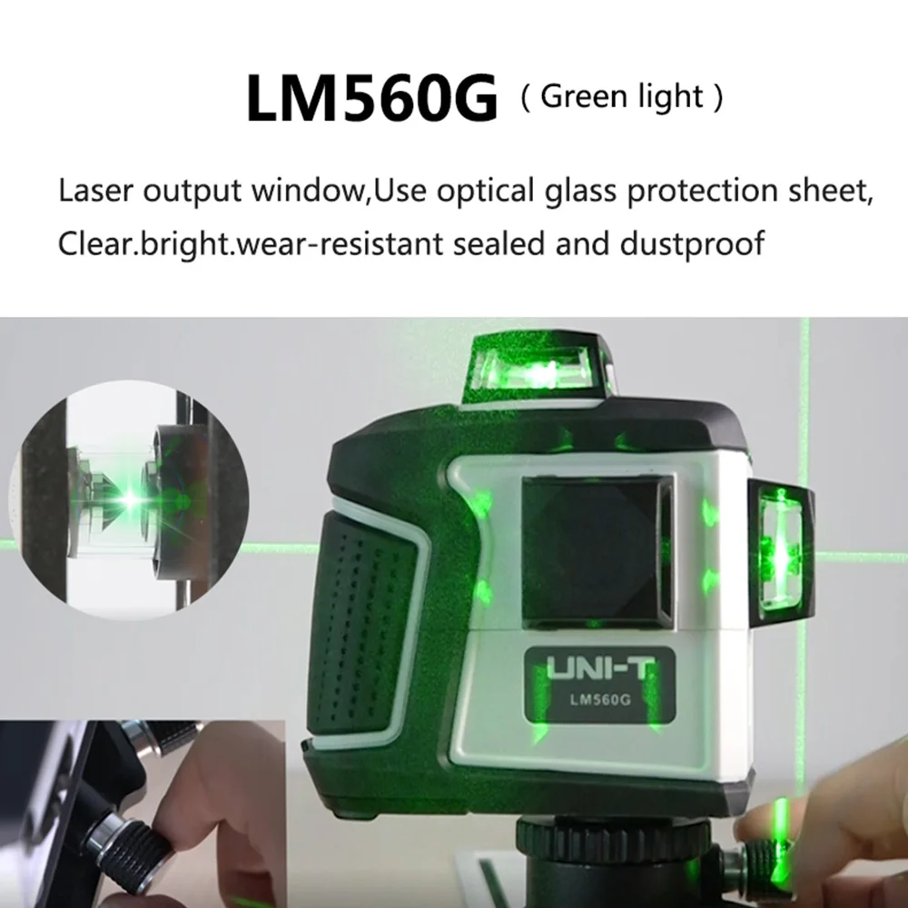 Uni-t LM560 лазерный уровень 3D 12 линий 360 горизонтальный вертикальный крест LM560 красный и зеленый лазерный уровень Uni-t бренд