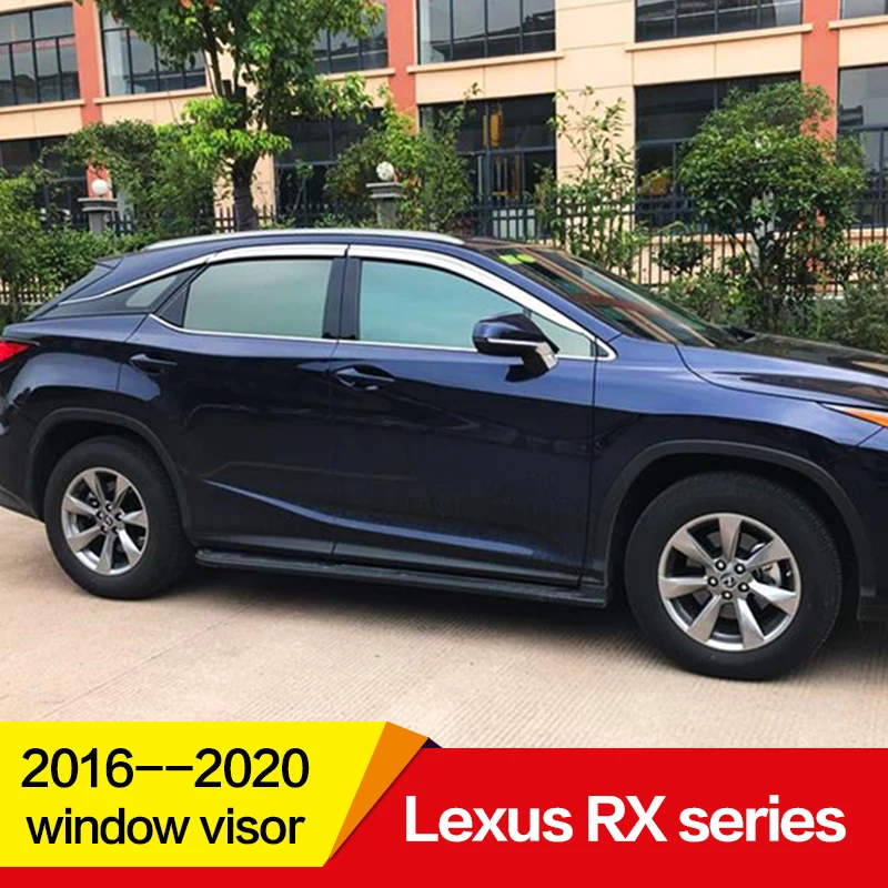 Use for Lexus RX series window visor 2016--2020 year plating side sun rain protection shield exterior body kit accessories 6 pcs Use for Lexus RX series window visor 2016--2020 year plating side sun rain protection shield exterior body kit accessories 6 pcs