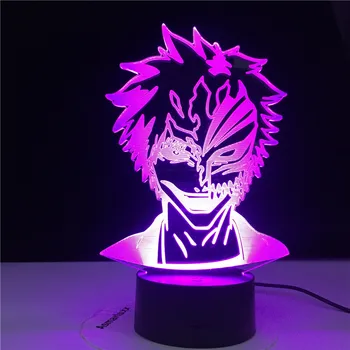 

Bleach Mask Face Led Night Light Lamp for Kids Bedroom Decoration Nightlight Gift for Children Study Room Light 3d Anime4144