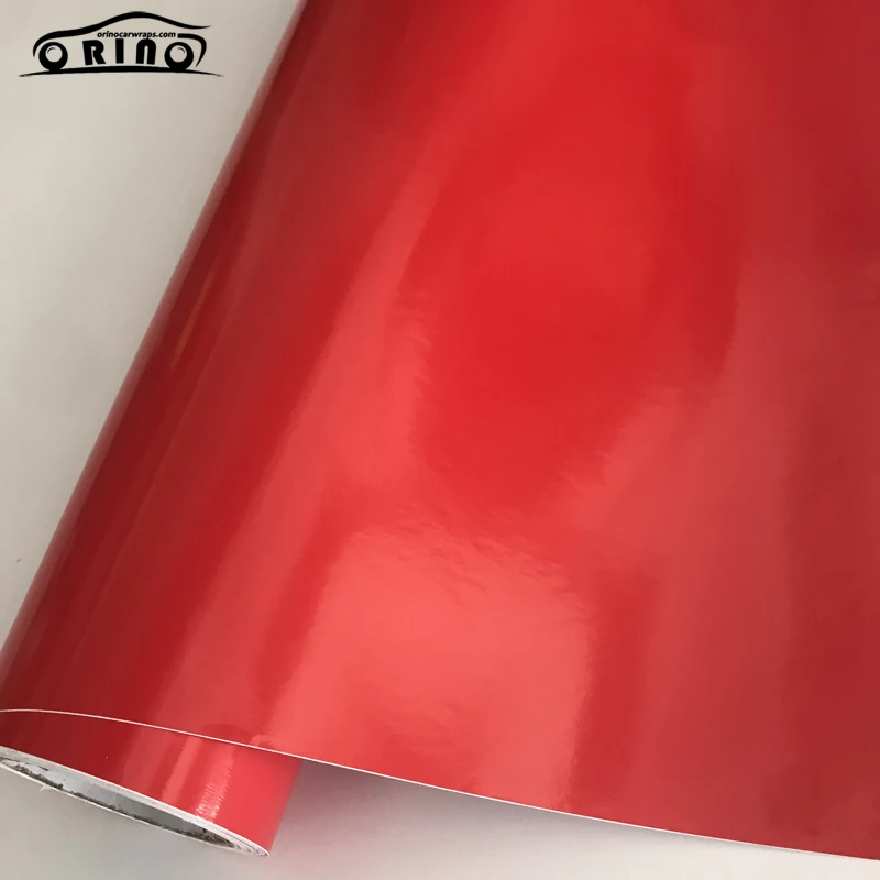 10/20/30/40/50X152CM Glossy Red Vinyl Film Sticker Gloss Car Wrap Foil Decal Car Motorcycle Scooter Wrapping with Air Release