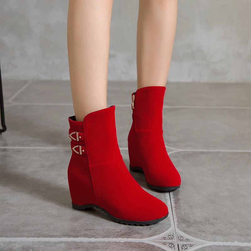 metal salto alto senhoras tornozelo botas inverno
