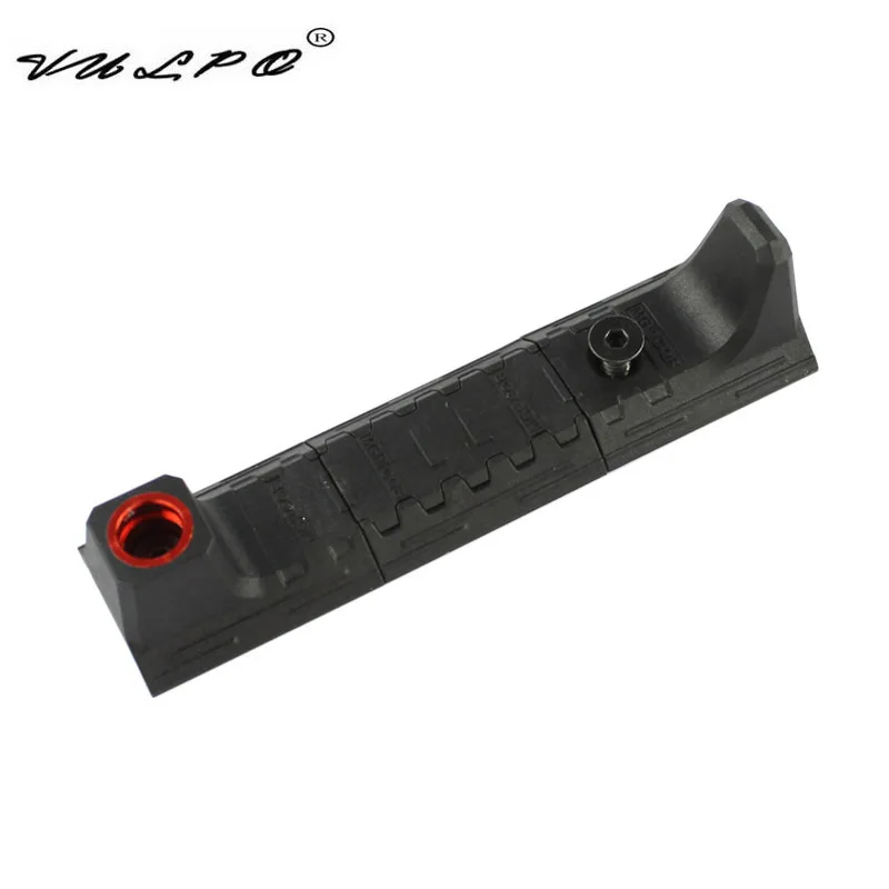 VULPO Тактический Handguard панель M-LOCK Handguard Rail Крышка для M-LOK слот-система Handguard Rail - Цвет: Hand Stop BK