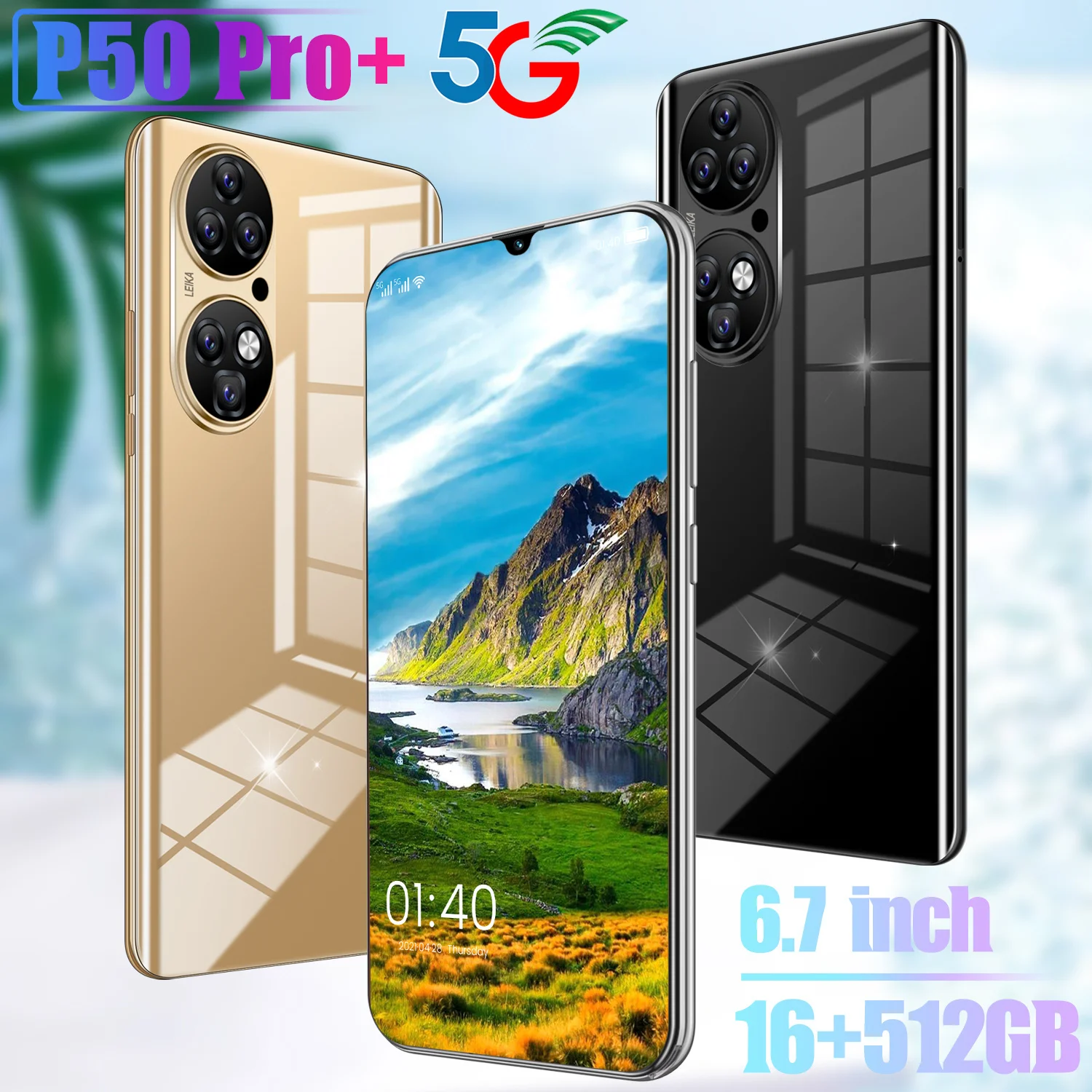 Global Version Phone Huawe P50 Pro+ 6.7