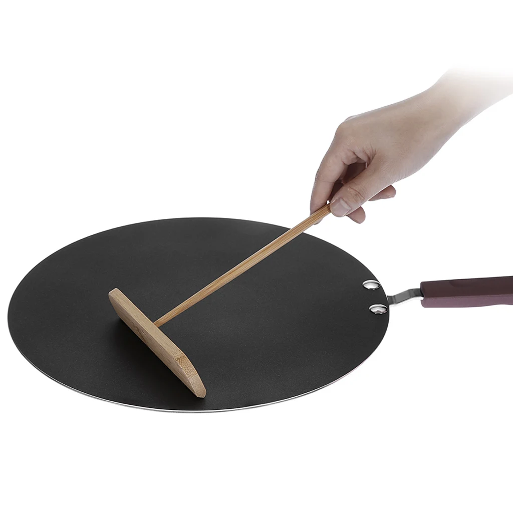 Crepe Pan Nonstick Dosa Pan, Tawa Pan for Roti Indian, Non-Stick Pancake  Griddle Compatible with Induction Cooktop, Comal for Tortillas, Griddle Pan  for Stove Top - 11 Inches 