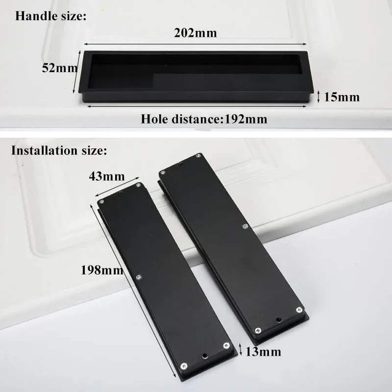 hidden handle size big