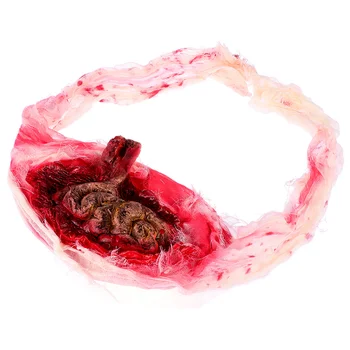

Halloween Scary Decorations Creepy Lifelike Prank Toy Party Holder Photo Props Halloween Adornament for Decor (Large Intestine W