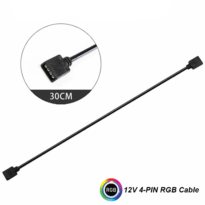 Кабель-удлинитель для материнской платы AURA RGB 12 В/4 контакта 5 В/3 | Компьютеры и