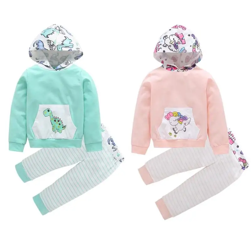 

2pcs/set Cute Baby Girl Clothes Sets For Children High Qulity 2018 Autumn Long Sleeve Print Toddler Girls Baby Suit for Kid