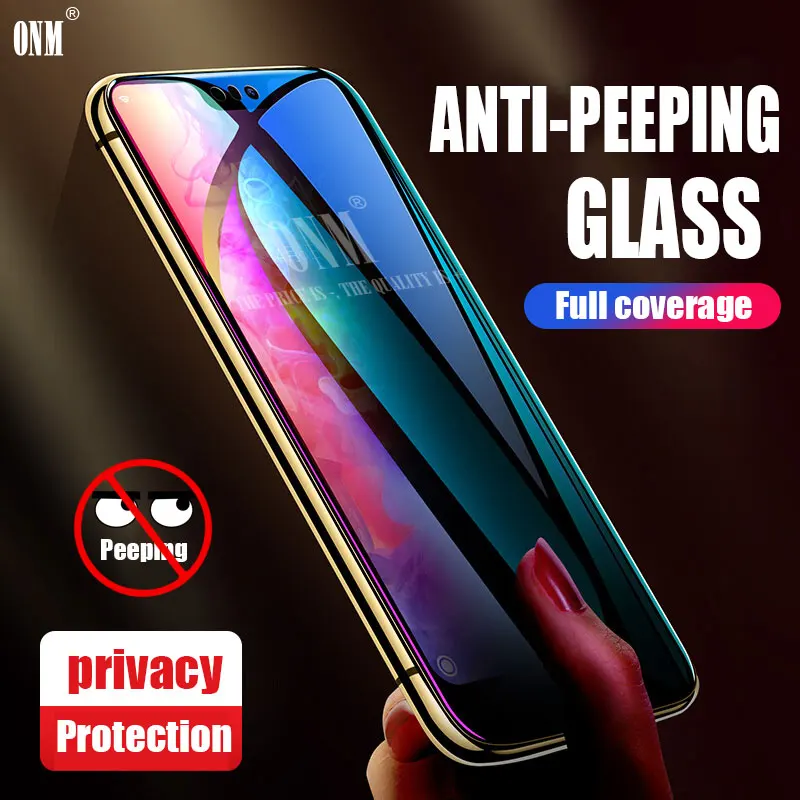 Анти шпионское закаленное стекло для Huawei P20/Pro Полное покрытие Защита экрана P20 Lite