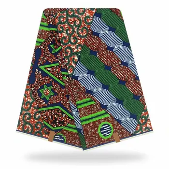 

Guaranteed Original Veritable Wax High Quality 100% Cotton African Wax Print Cotton Fabric Hot Sale For Dress 6yards Y20722-29