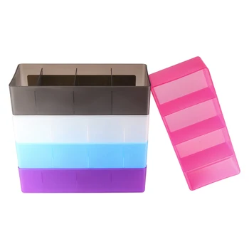 

4 Slots False Eyelash Lash Storage Organizer Box Eye Lashes Tweezer Display Holder Case Extension Tool Eyelash