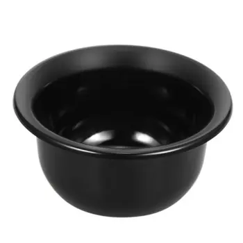 

Men's Shaving Razor Soap Bowl Foam Cream Cleansing Soap Bowl Black Plastic Bowl Portable Pure Black
