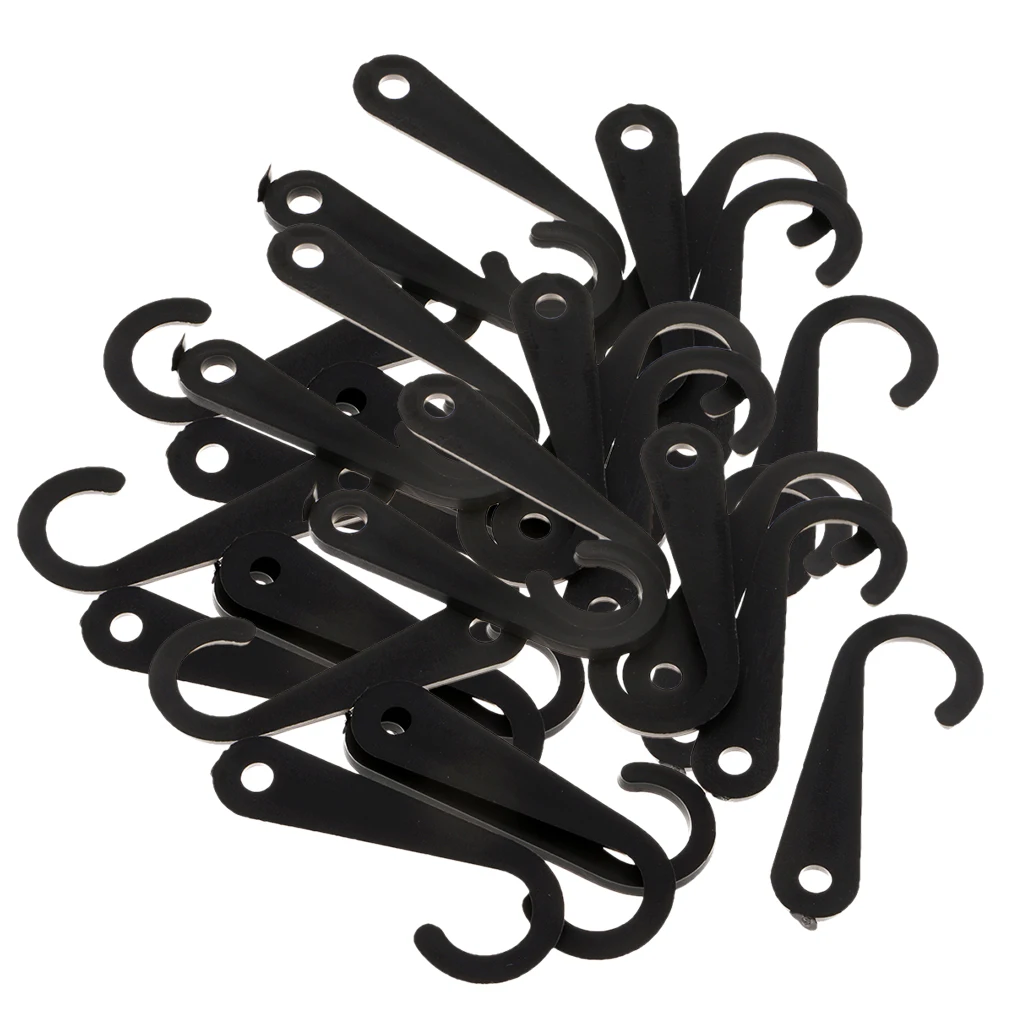 100 Pieces Plastic J Hooks Hanger for Socks Retail Clothes Display Hanger Accessories