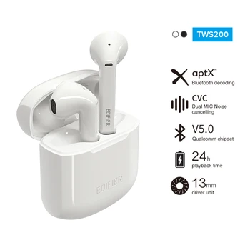 

EWA Bluetooth Earphones TWS200 TWS True Wireless Bluetooth Earbuds BT 5.0 Earphone 24hour Play IPhone Android 2020