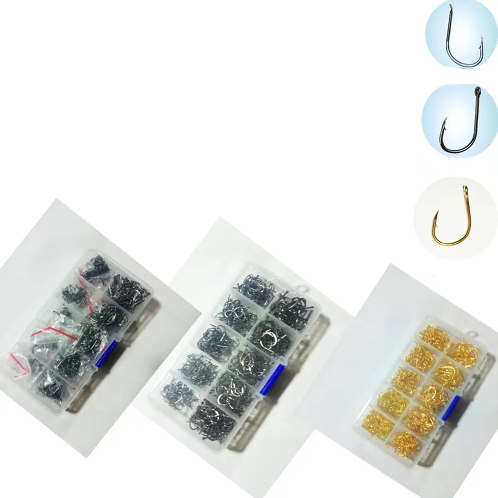 BlackFishingHookSetFishingTackleSetFishingGearAccessoriesSet