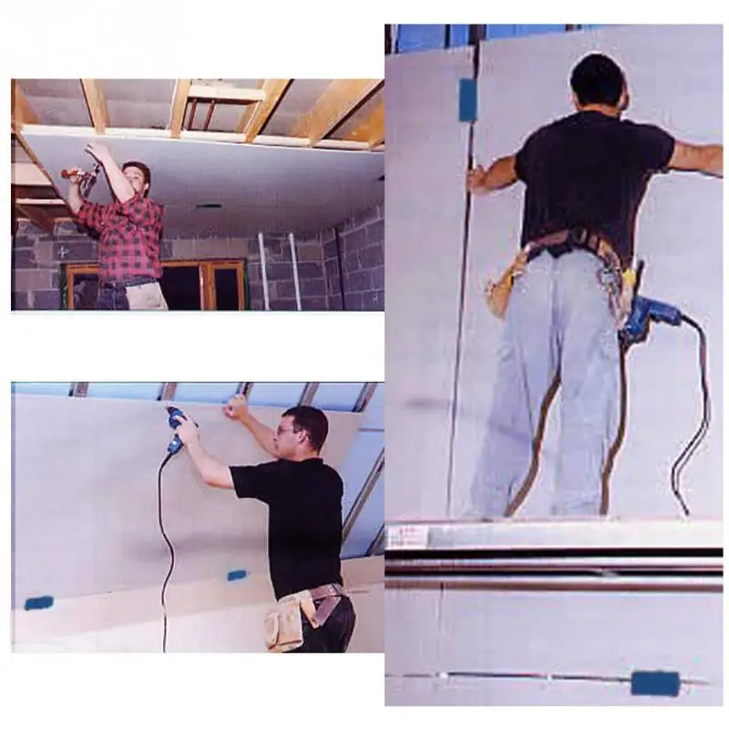 

2PCS Drywall Fitting Tool Plasterboard Fixing Tool Supports The Board in place while fixing