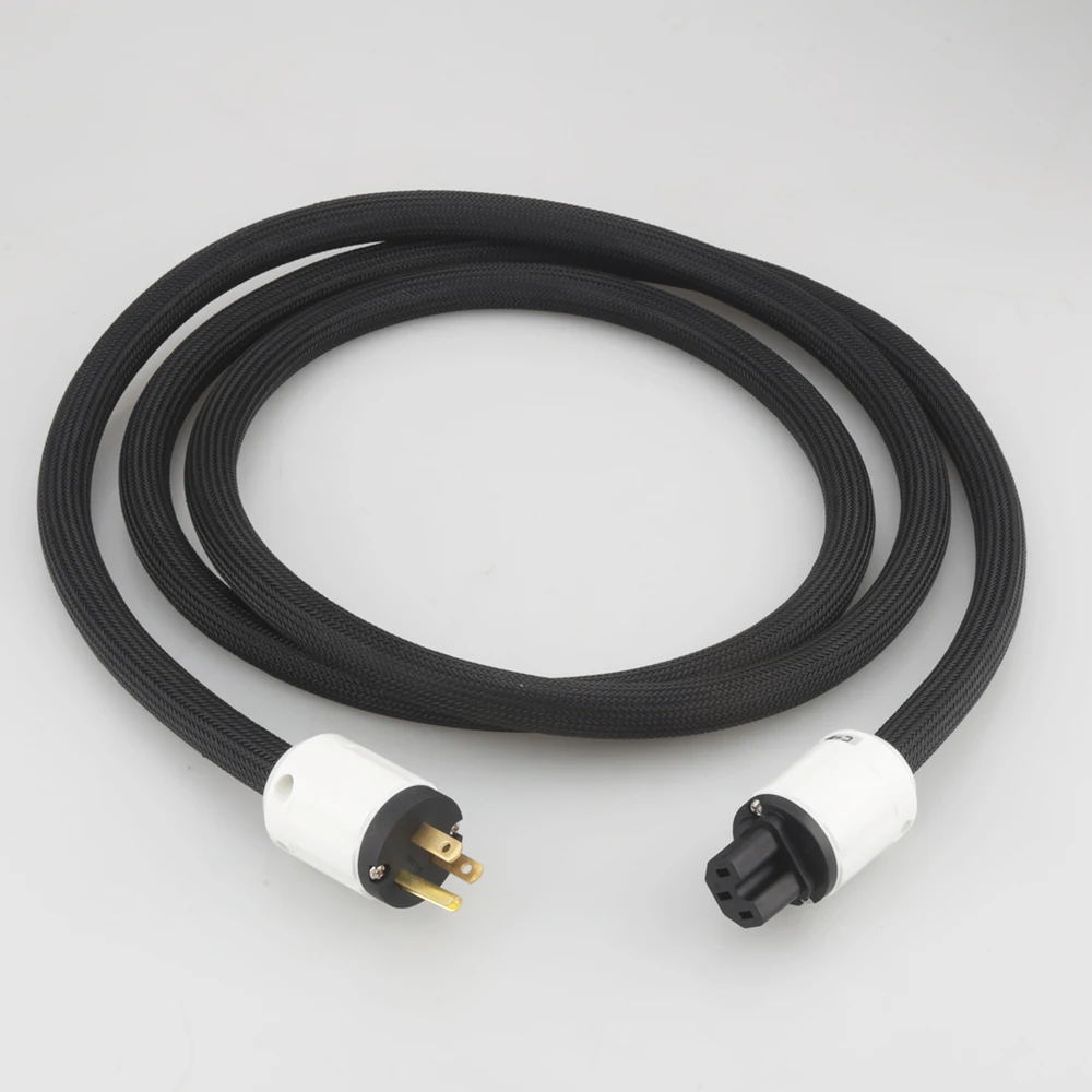 High Quality Audiocrast 10AWG HIFI Power Cable with US Plug Cord Tube Amp DVD Audiophile | Электроника