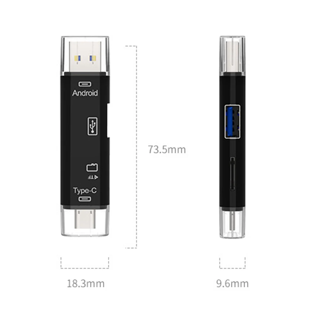 TF 3 в 1 Micro USB для Android type-c OTG считыватель карт Универсальный компьютерный удлинитель высокая скорость