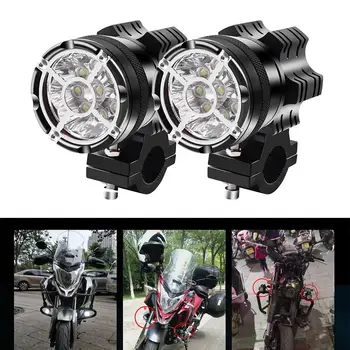 

2Pcs 90W 9 LED Beads Waterproof Motorcycle Headlight Driving Fog Light Spot Lamp 2019