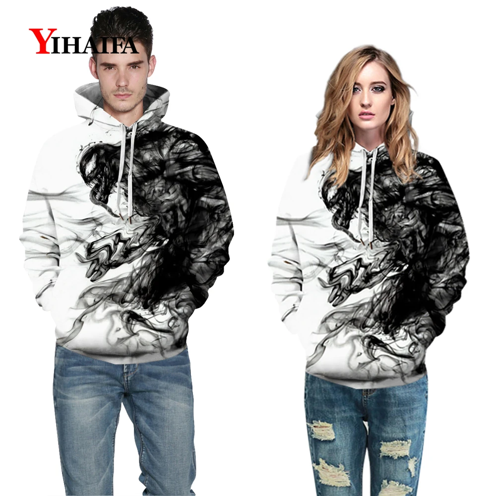 

Unisex Female Womens Pullover Streetwear Hoodies 3D Print Terror Graphics Sweatshirt Hoodie Funny Coat