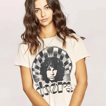 

Vintage Figure Print Women T Shirt Summer 2020 O Neck Short Sleeve Pullover Tees Female Fashion Loose Casual Top Chic Streetwear