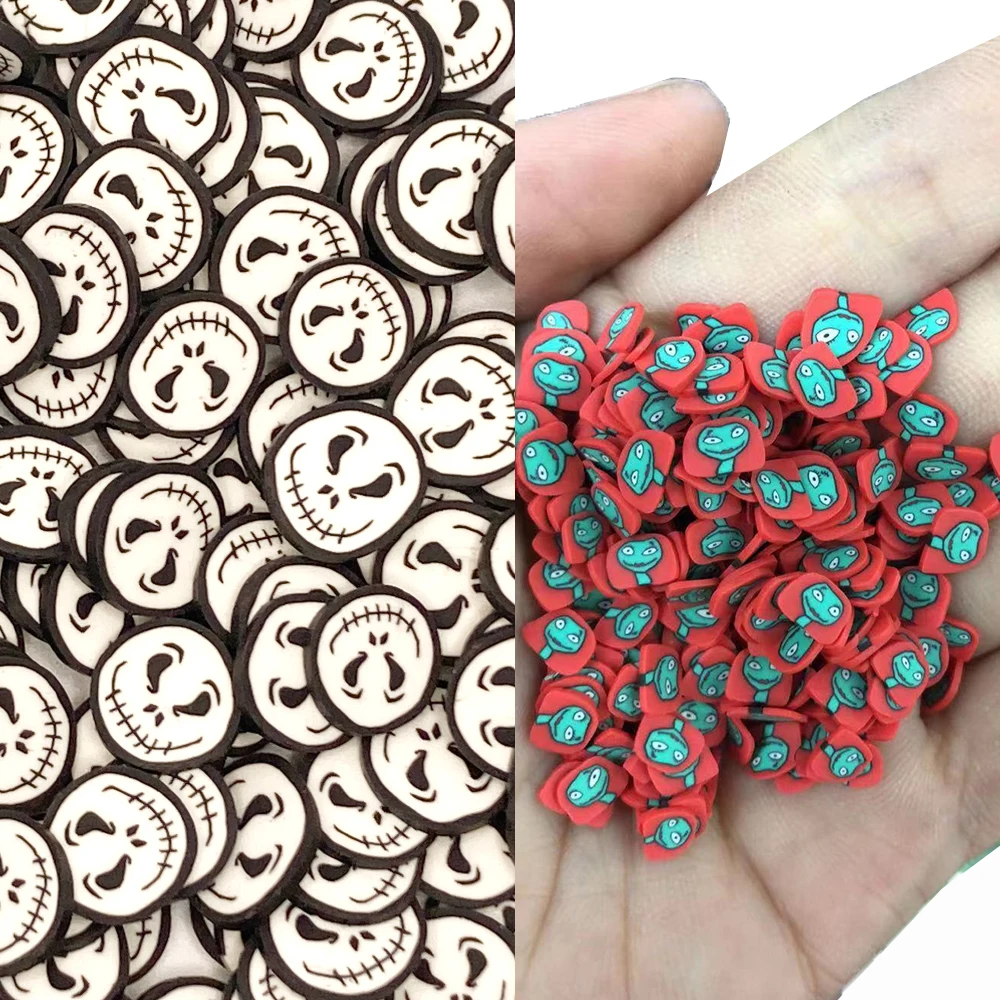 50g Mixed Polymer Hot Clay Cartoon Character Slices Sprinkles DIY Resin Shaker Jewelry Stuff Slime Filling Phone Nail Art Decor | Дом и сад