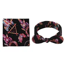 Мягкое одеяло для новорожденных, повязка на голову, Набор детских цветочных одеял, набор пеленок, подарок для ребенка, 85WA