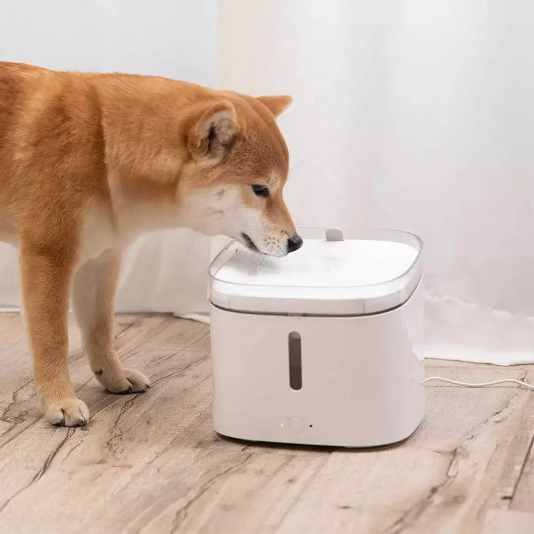 Xiaomi Mijia Cat Dog Pet Water Dispenser White Color Small Wireless Electric switches xiami Pin Water fountain kitten puppy