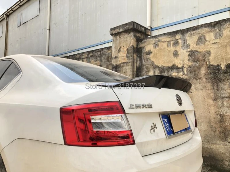 Для Skoda octavia спойлер 2013- модель octavia углеродное волокно задний спойлер на крыше крыло багажника губы загрузки крышка автомобиля Стайлинг