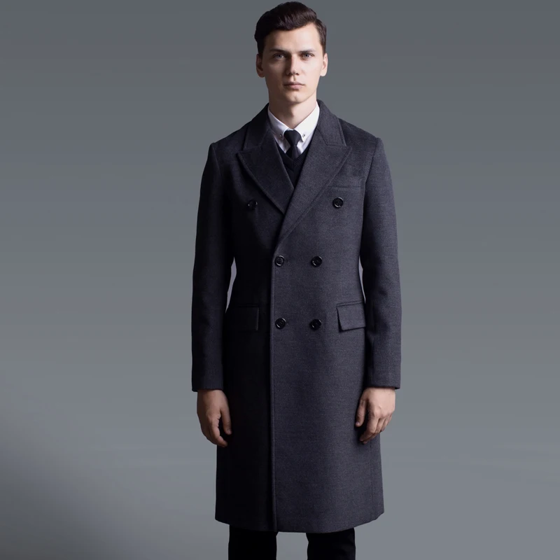 Double Breasted Luxury Long Style Solid Color Mens Jackets And Coats Plus Size 6xl Fashion Cashmere Man Trench Double Breasted Luxury Long Style Solid Color Mens Jackets And Coats Plus Size 6xl Fashion Cashmere Man Trench