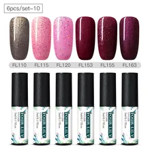 Четыре Лилия гель лак для ногтей Гель-лак, Наборы чистый Цвета 4/6 шт УФ-гель Лаки длительное тени для век био-Гели Soak Off для УФ гель лак для ногтей маникюр набор
