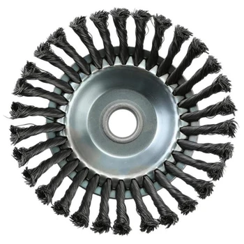 

GYTB Landscaping Rotary Brush Joint Knot Steel Wire Wheel Brush Disc Power Tool Machines Accessories