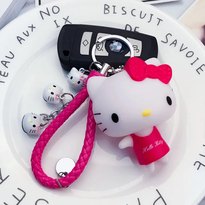 Милая розовая кукольная цепочка с рисунком hello kitty, брелок для ключей, женский модный брелок для ключей, сумка для девочек, подвеска, ювелирный подарок - Цвет: Style24