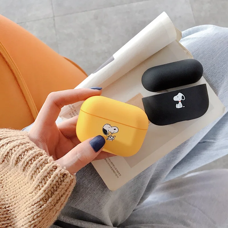 Жесткий пластиковый Чехол для гарнитуры snopy dog для AirPods Pro 3, чехол для зарядки наушников