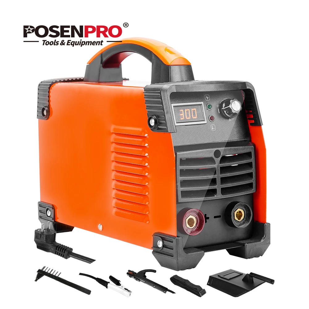 Posenpro HB250/HB300 AC220V дуговые сварочные аппараты Сварка Инструменты серии инвертор постоянного тока IGBT IP21S, и он имеет высокую эффективность сварочного аппарата из АБС-пластика