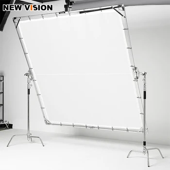 

2.4x2.4m / 3x3m / 3.6x3.6m Large Sun Scrim White Diffuser Butterfly Light Modifier for Film Crew Large Advertisement Photography