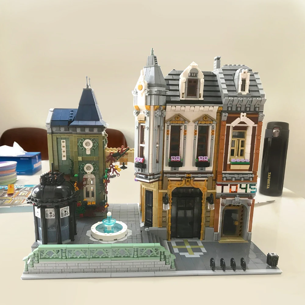 Street View 4981 шт. UG10190 Afol квадратные модульные кубики MOC строительные блоки игрушки в