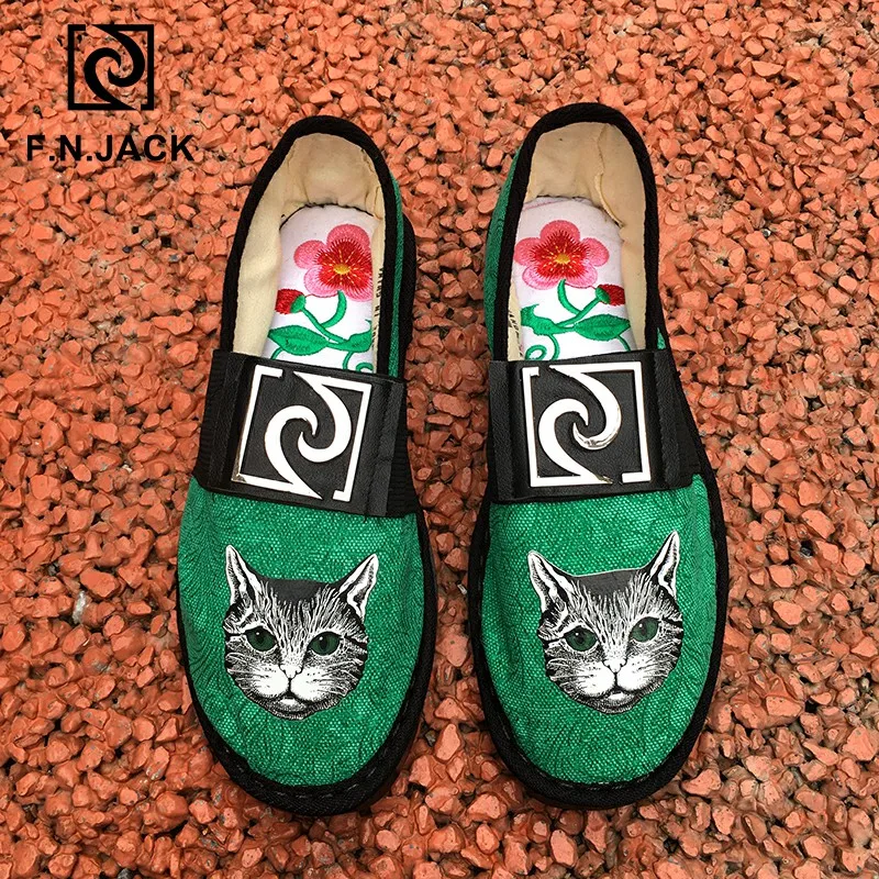 F.N.JACK/женские мокасины на плоской подошве Женская обувь Женские туфли Zapatos de mujer