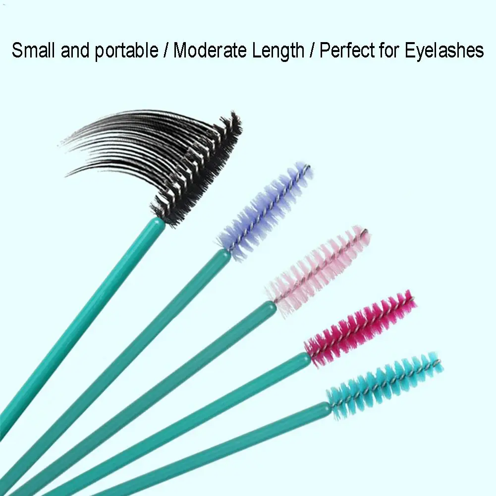 250PCS Disposable Nylon Eyelash Mascara Applicator Wand Brush Eyebrow Brushes Makeup Tools Mascara Comb Brushes