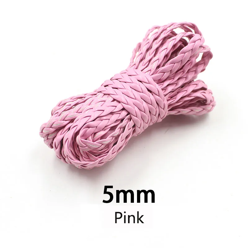 Lanière Cuir GORGECRAFT Corde Tressée En Cuir Synthétique Plat Et