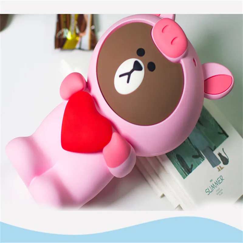 Силиконовые любовь свинья Kawaii Для женщин макияж мешок пеналы мульти-функциональная Канцелярия Ручка сумки пенал для хранения школьных принадлежностей