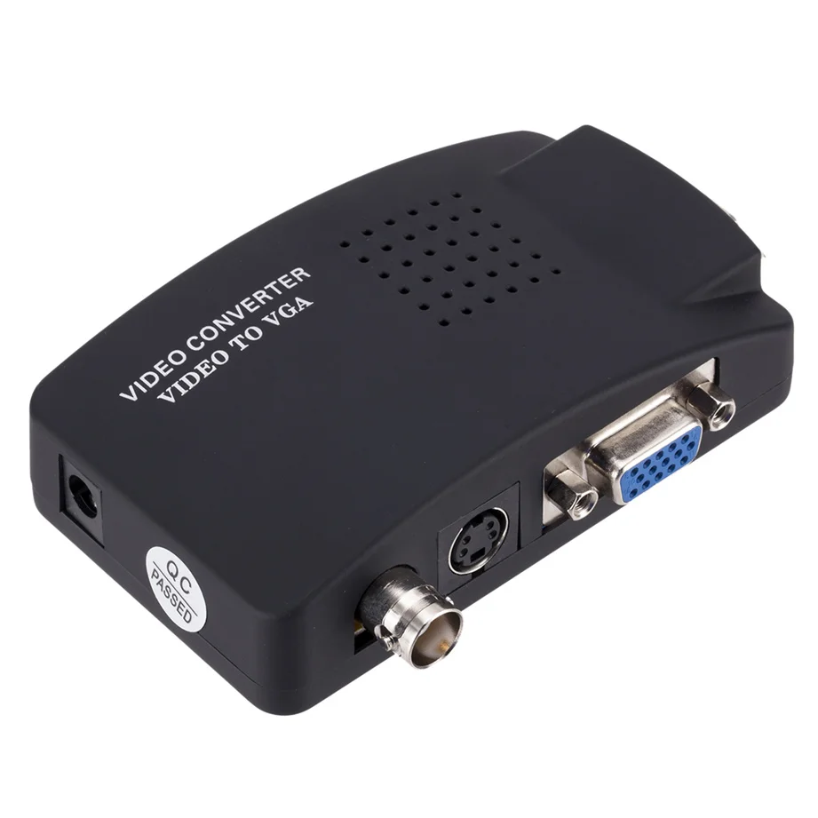 Композитный преобразователь BNC VGA с S-Video на видеоадаптер выходом цифровой