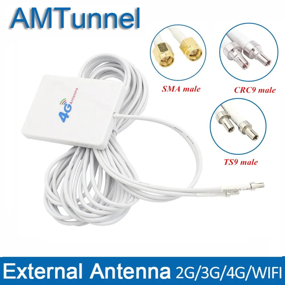 Wi Fi 4g LTE антенна 3m TS9 SMA разъем CRC9 для Huawei 3G 4G роутер модем ZTE роутер|antennas dual|antenna lte4g lte