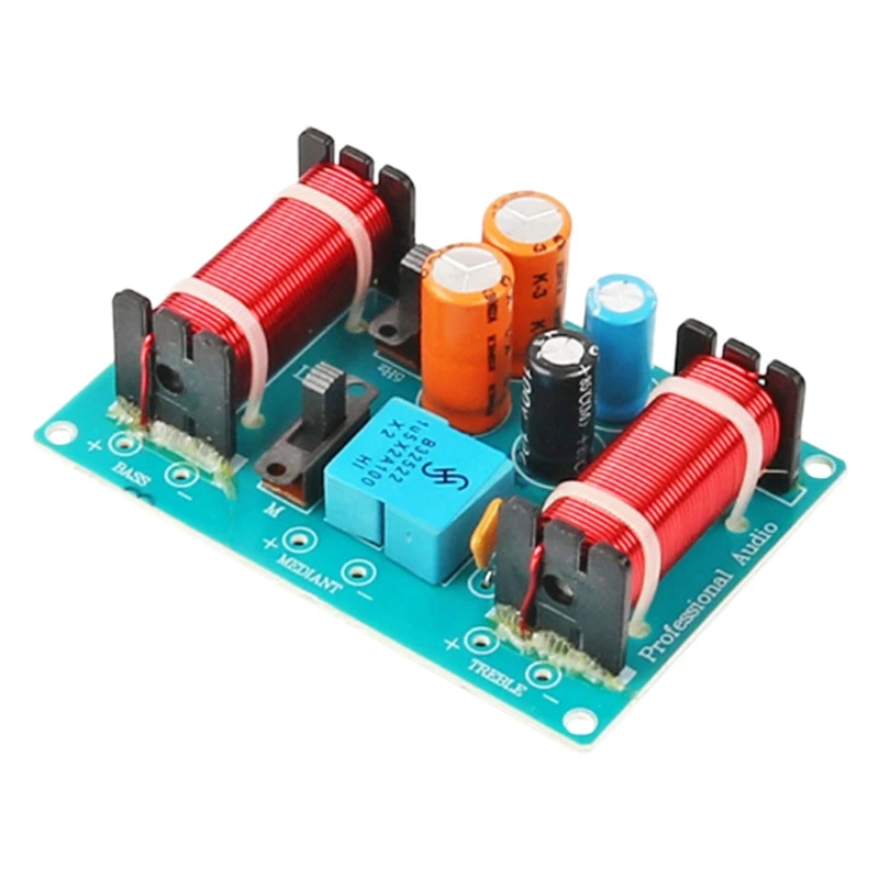150W Speaker Crossover 3 Way High-Low 4-8 Ohm Frequency Divider for | Электроника