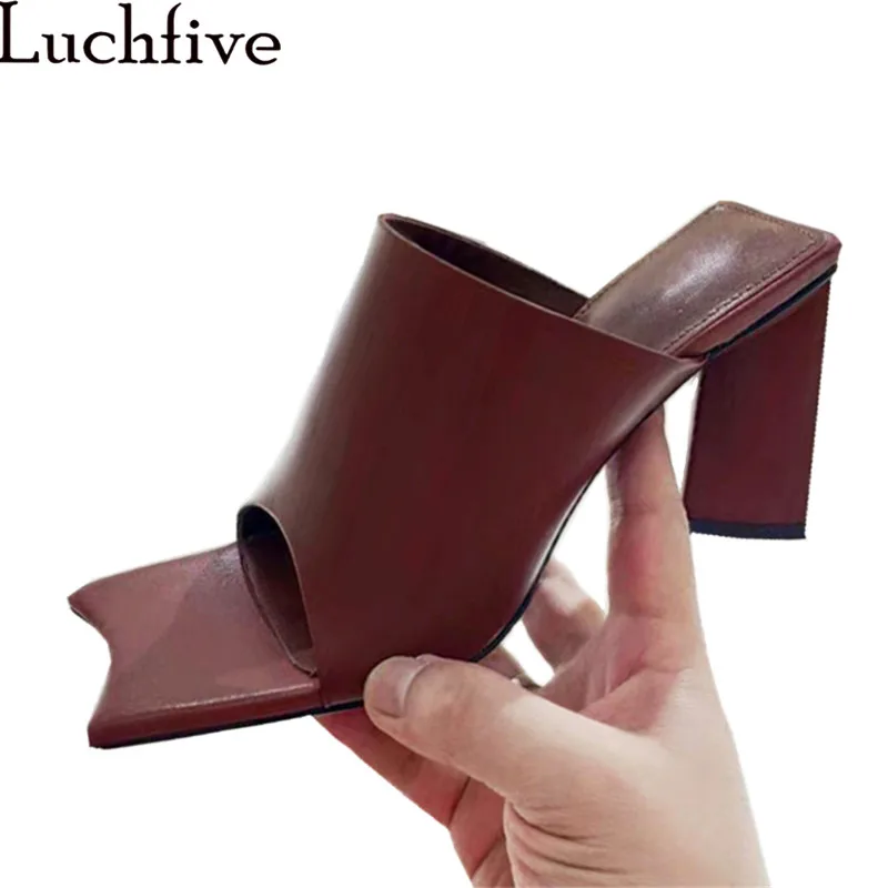 real leather mules