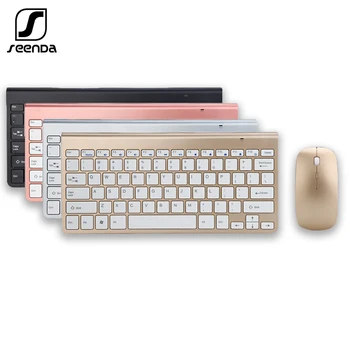 

Portable 2.4G Wireless Keyboard and Mouse Multimedia Keyboard Mouse Combo Set for Laptop Notebook Mac Desktop PC Home Office