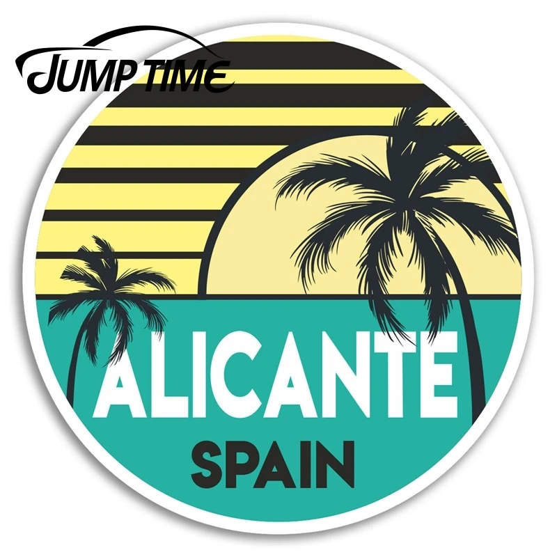 Jump Time for Alicante Vinyl Stickers Spain Travel Sticker Laptop Luggage Waterproof Accessories Bumper Car Decal | Автомобили и