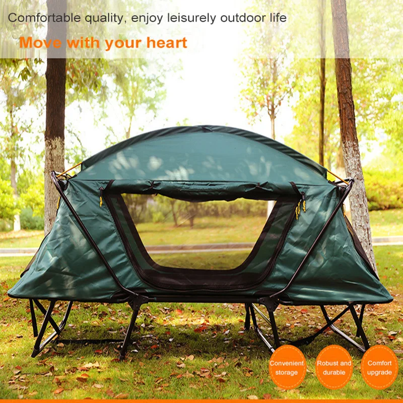 Best  Outdoor camping double tent portable multi-functional fishing camping double layer moisture-proof a