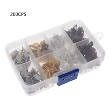 200 шт 200 шт 8 мм/дюйма сплав широкий пилообразный зажим застежка DIY кисточка брелок Подвеска Серьги Ожерелье браслет ювелирные изделия инструмент Ремесло